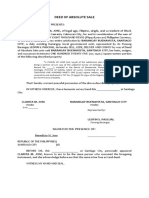 Deed of Absolute Sale-Clarita M. Jose