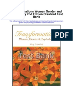 Transformations Women Gender and Psychology 2nd Edition Crawford Test Bank