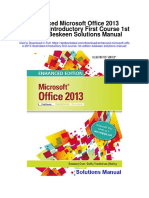 Enhanced Microsoft Office 2013 Illustrated Introductory First Course 1st Edition Beskeen Solutions Manual