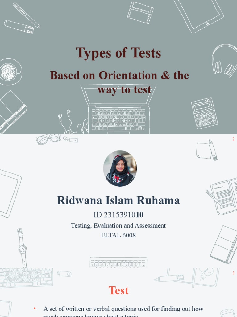 Ridwana Islam Ruhama, Test Type | PDF | Educational Assessment | Vocabulary