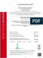 Annex 10 - JLX International (ISO 9001) Quality Management System Compliance Certificate