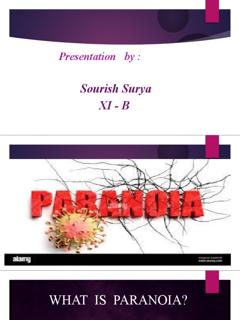 What Is Paranoia Modified PDF Paranoia Delusion