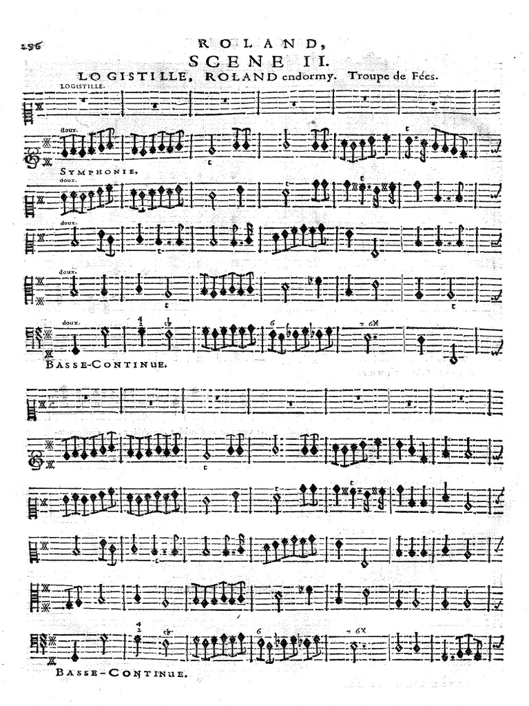 Lully - Roland Acte V Scene 2 | PDF