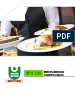 HPM 239 Menu Planning and Catering Services Teacher - Co .Ke