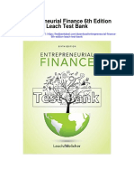 Entrepreneurial Finance 6th Edition Leach Test Bank
