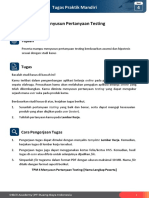 Menyusun Pertanyaan Testing