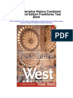 West A Narrative History Combined Volume 3rd Edition Frankforter Test Bank