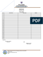 Attendance Sheet Orientation