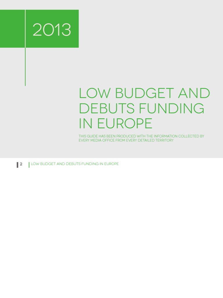 Low Budget Film Funding in Europe | PDF | Denmark