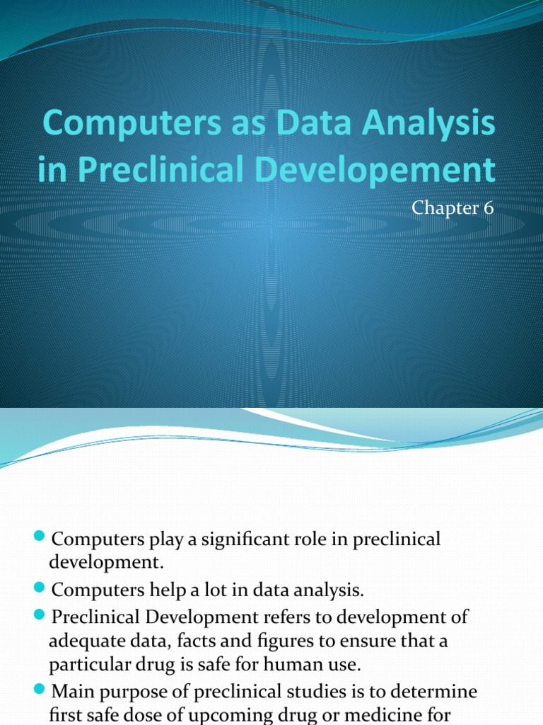 COMPUTER AS DATA ANALYSIS IN PRECLINICAL DEVELOPMENT PDF intelligence overview