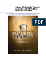 Trusted Criminals White Collar Crime in Contemporary Society 4th Edition Friedrichs Test Bank