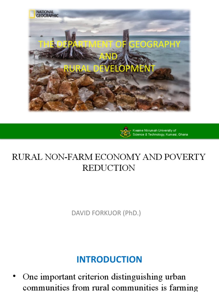 Rural Non-Farm Economy & Poverty Reduction | PDF | Agriculture | Poverty