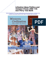Western Civilization Ideas Politics and Society Volume II From 1600 11th Edition Perry Test Bank