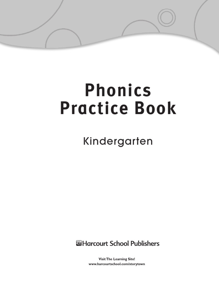 Harcourt GK Phonics Practice Book Student PDF