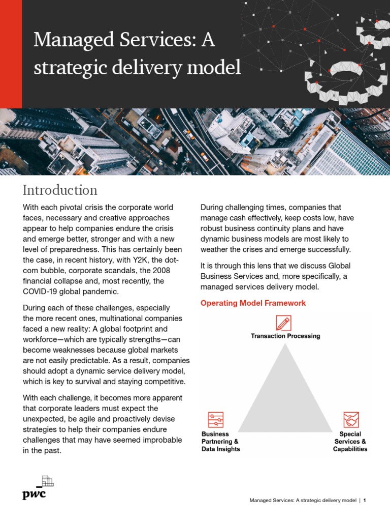 PWC Managed Services Whitepaper Covid 19 | PDF | Outsourcing | Economies