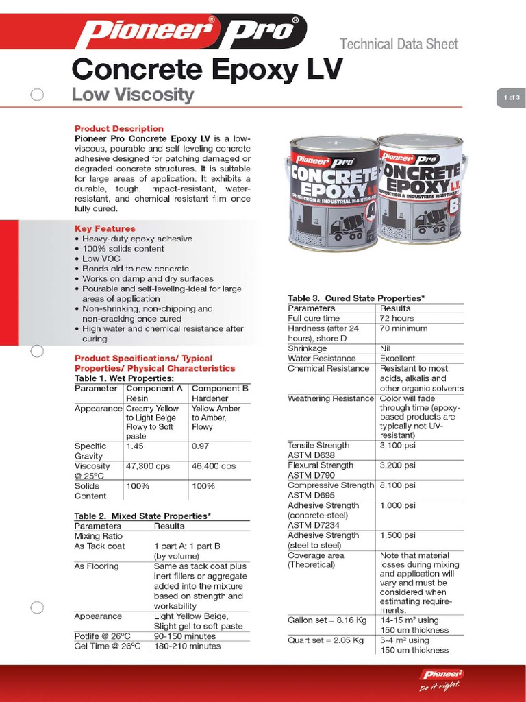 TDS PPro Concrete Epoxy LV 052021 PDF