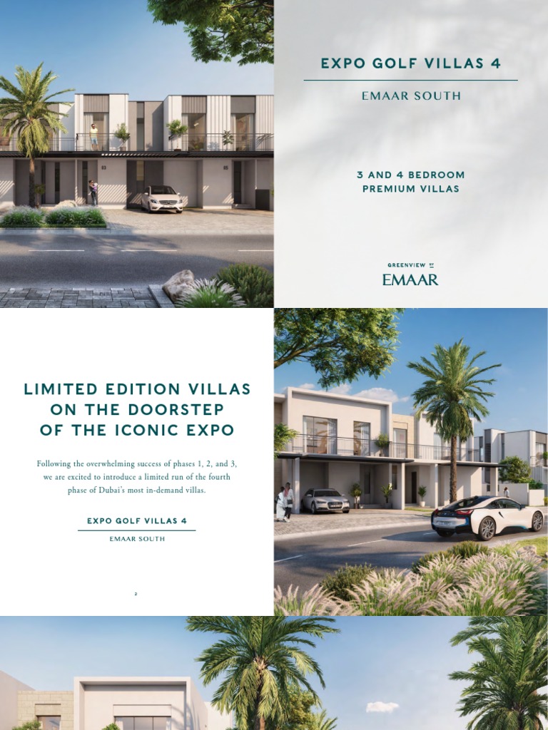 Brochure Expo Golf Villas Phase 4 | PDF | Dubai | United Arab Emirates