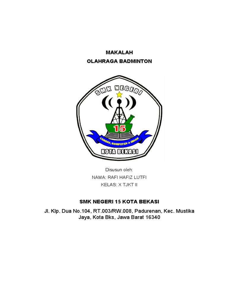 Makalah Olahraga Badminton Pdf