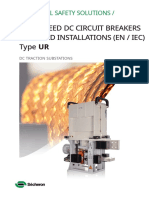 High-Speed DC Circuit Breakers For Fixed Installations (En / Iec) Type UR