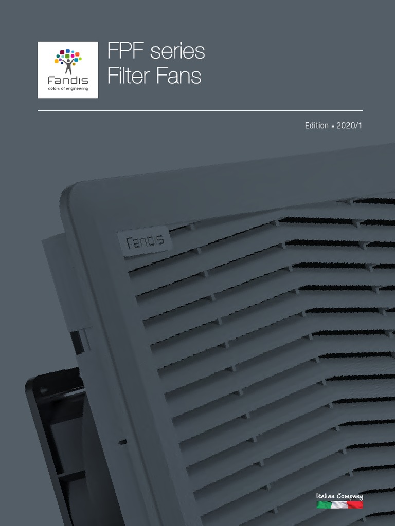 Fandis FPF Series Filter Fans Overview | PDF | Electromagnetic ...
