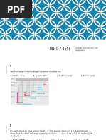 Unit 7 Test MC Answers and Explanation