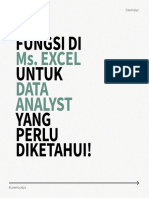Fungsi Ms Excel For Data Analyst