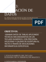 MF0973: Grabación de Datos: T4: Aplicación de Técnicas Mecanograficas en Teclados Numericos de Terminales Informáticos