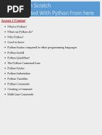 Python Lesson 1