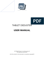 Tablet Deduster Manual