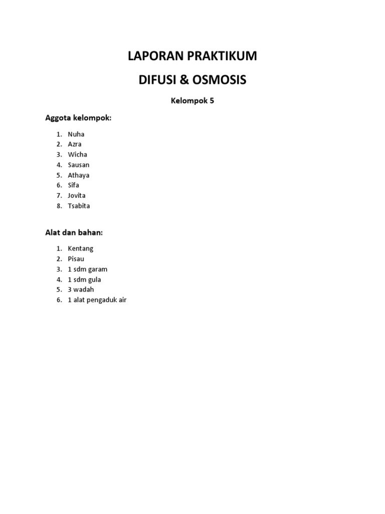 Laporan Praktikum Ipa | PDF