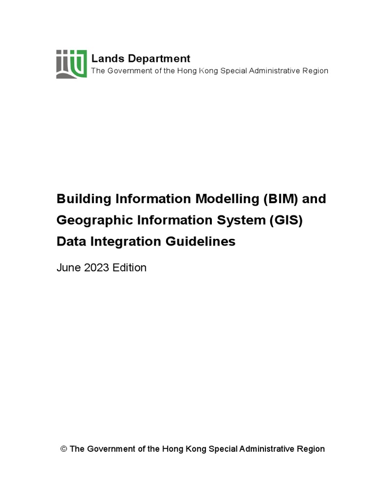 BIM and GIS Data Integration Guidelines | PDF | Geographic Information ...