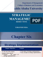 Strategic Management CH 6&7 - Class 1