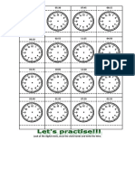 What Time Is It Digital and Analogue Clock Practic Worksheet Templates Layouts 110769