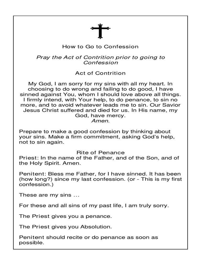 How to go to confession pdf