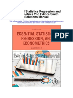 Essential Statistics Regression and Econometrics 2nd Edition Smith Solutions Manual