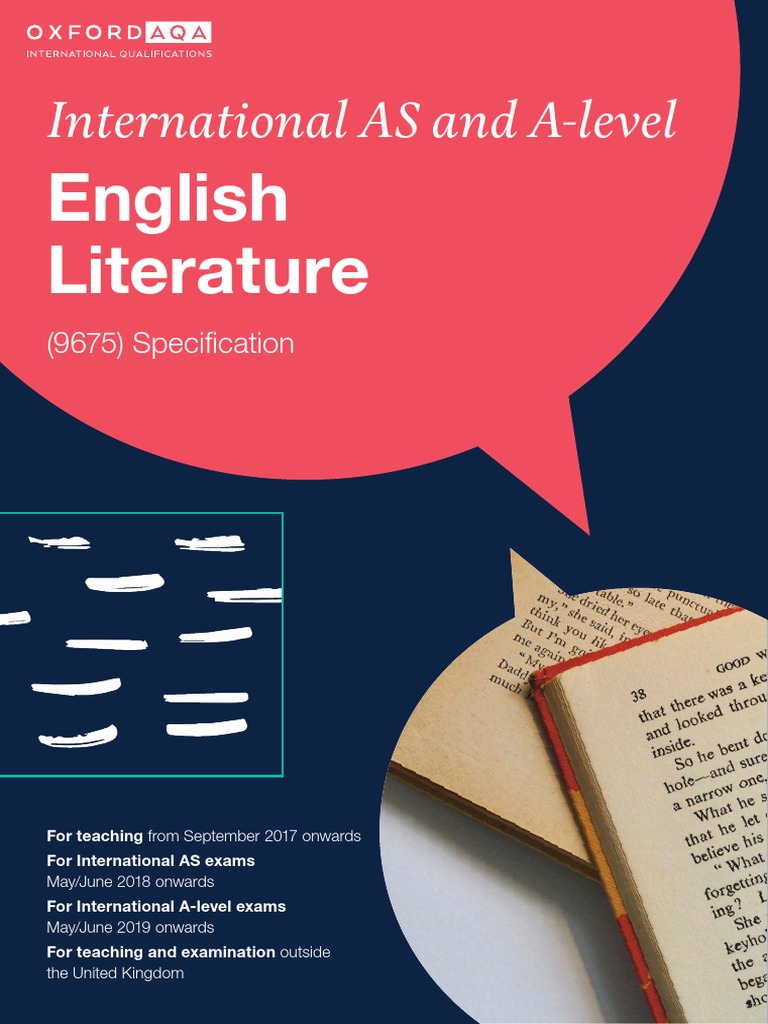 Oxfordaqa International As and A Level English Literature Specification