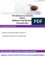 ETF1100 Business Statistics Week 6: Midterm Test Revision
