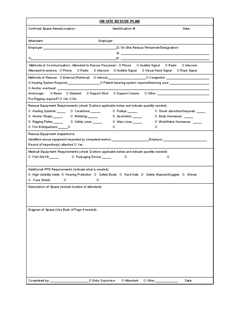 AB Confined Space Rescue Plan PDF Working Conditions Occupational AB Confined Space Rescue Plan PDF Working Conditions Occupational