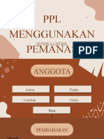 PPL Menggunakan Pemanas: Setrika Listrik