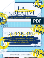 Presentación Creatividad Pizarra A Mano Azul y Amarillo