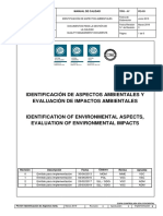 PE-031 Identificación de Asp. Ambientales y Evaluación de Impactos Ambientales Rev. 3