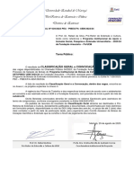 Edital Classificacao Pibex 2023