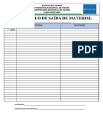 Protocolo de Saída de Material