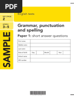 Year 5 Grammar Test Paper | PDF | Adverb | Verb