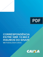 Correspondencia - SINAPI - Com - NBR - 15965 - Metodologia BIM