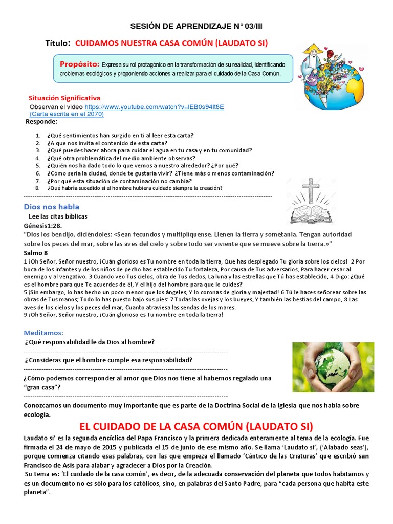 Nuestra Casa Común Laudato Si 2023 Pdf