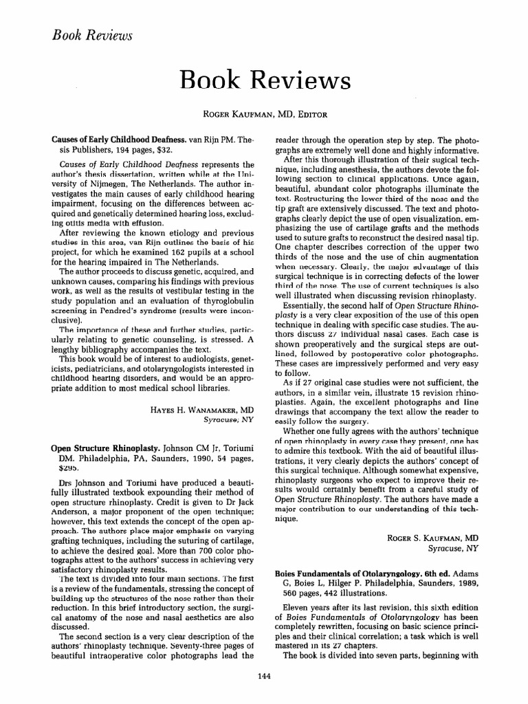 Dokumen Tips Boies Fundamentals of Otolaryngology 6th Ed PDF