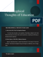 6 Philosophical Thoughts of Education