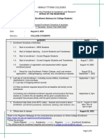 ORM 05 S. 2023 - C002 (Revised Enrollment Schedule of Activities)