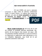 O Experiență Remarcabilă-Predica Nerostita